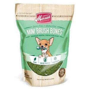 Merrick Mini Brush Bones Dental Dog Chews