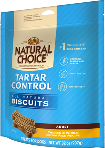 NUTRO® Tartar Control Adult Dog Biscuits Chicken & Whole Brown Rice